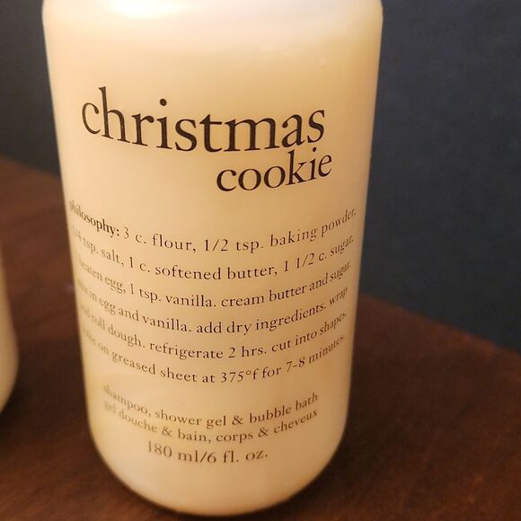 Philosophy Christmas Cookies & Cinnamon Buns 3-in-1 6oz Bottles NEW - Picture 2 of 5